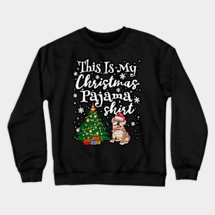 This is my Christmas Pajama Shirt Bulldog Lover Dog Crewneck Sweatshirt